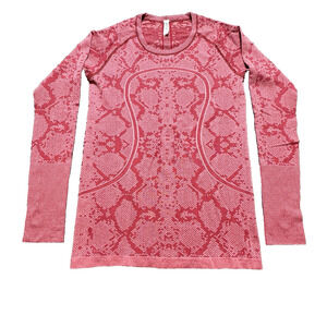 Lululemon‎ Swiftly Tech Long Sleeve Top Berry Rumble Red Size 10